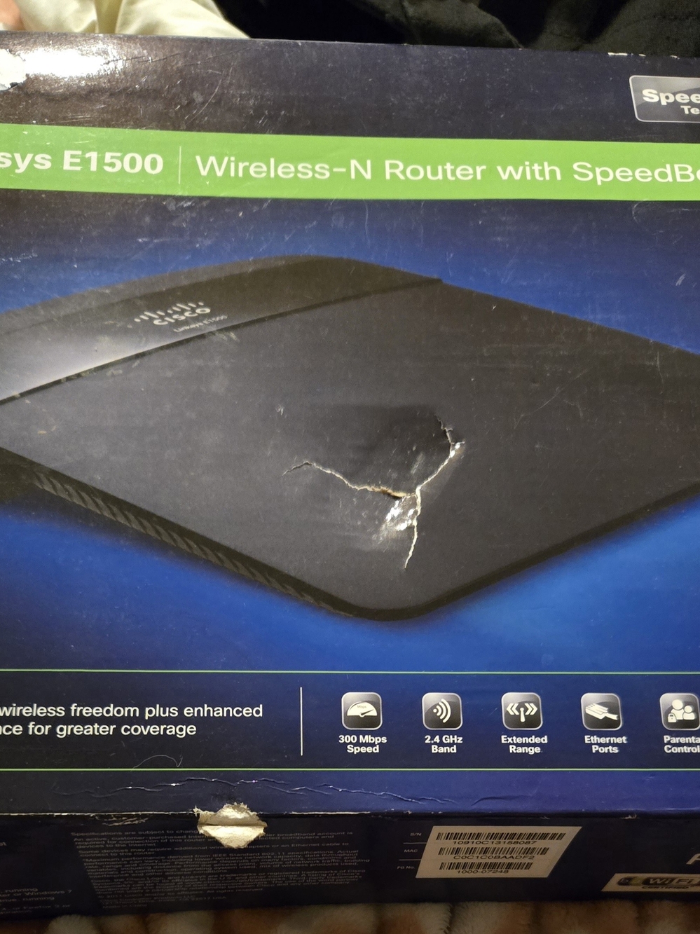 Linksys Black Wireless-N Router E1500